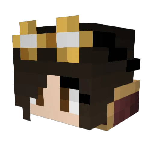 Jaseta Minecraft avatar head, 3D render