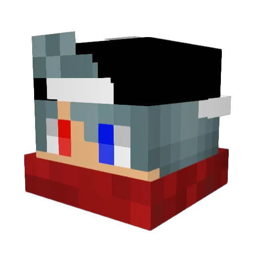 JashWell Minecraft avatar head, 3D render