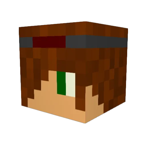 Jash_ Minecraft avatar head, 3D render