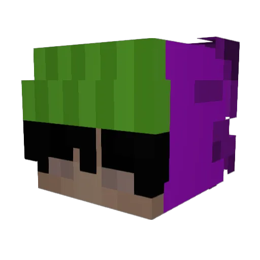 Jasiek_highasf Minecraft avatar head, 3D render
