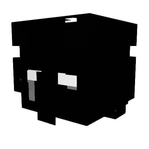 Jasiop Minecraft avatar head, 3D render