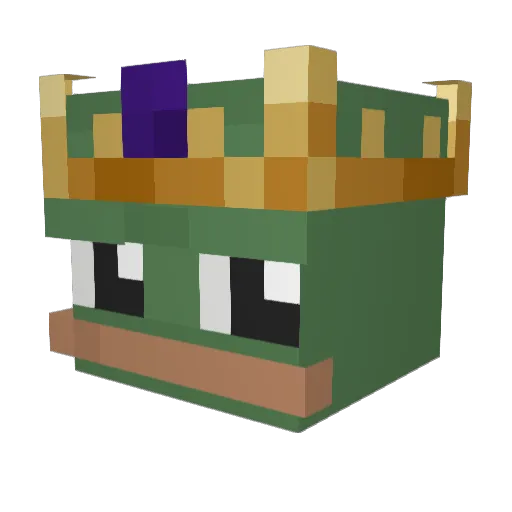 Jasiwi Minecraft avatar head, 3D render