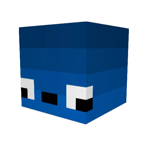 Jask772 Minecraft avatar head, 3D render