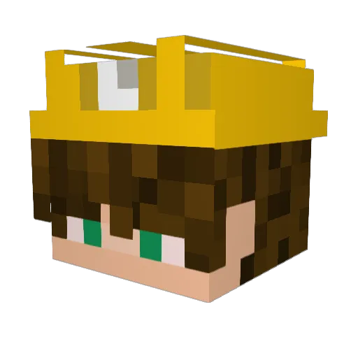 JaskaFin52 Minecraft avatar head, 3D render