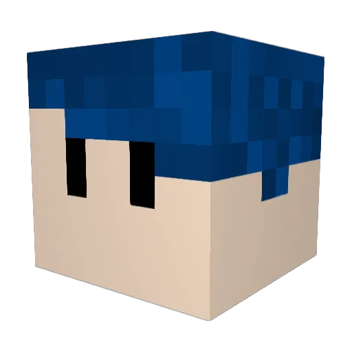 Jaskier99 Minecraft avatar head, 3D render