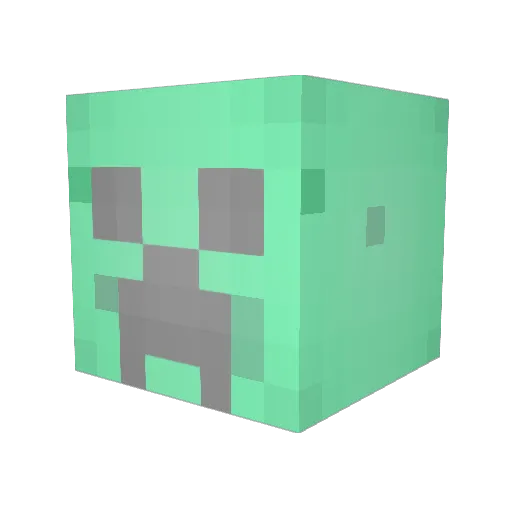 JaskunXD Minecraft avatar head, 3D render