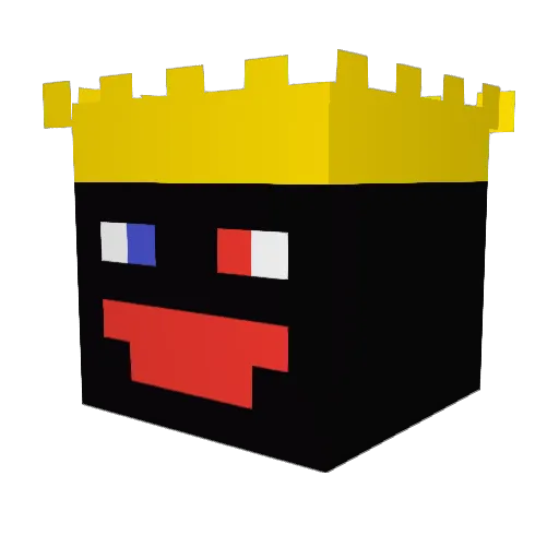Jasleee Minecraft avatar head, 3D render
