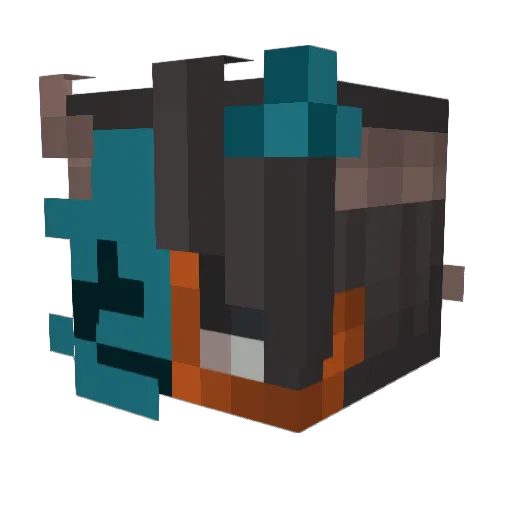 Jasll Minecraft avatar head, 3D render