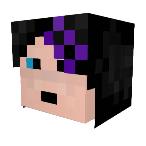 Jasmania3900 Minecraft avatar head, 3D render