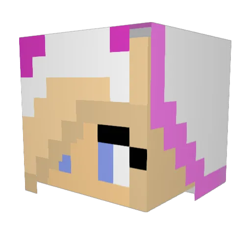 JasmijnDjinn Minecraft avatar head, 3D render
