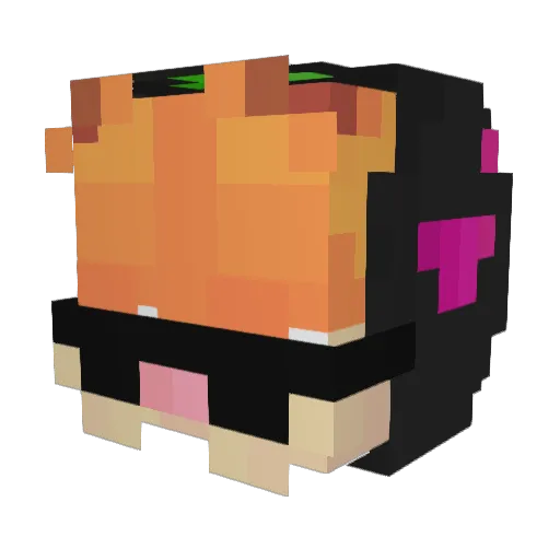 JasminDx Minecraft avatar head, 3D render