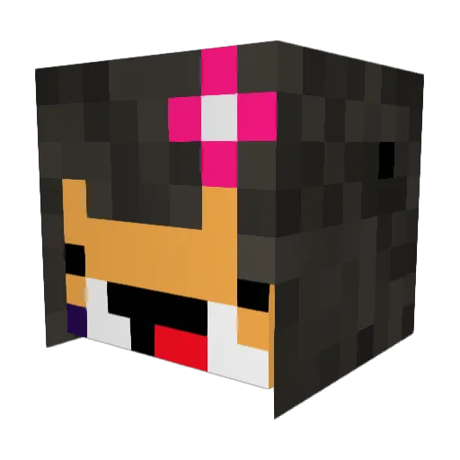 Jasmine0GJ Minecraft avatar head, 3D render