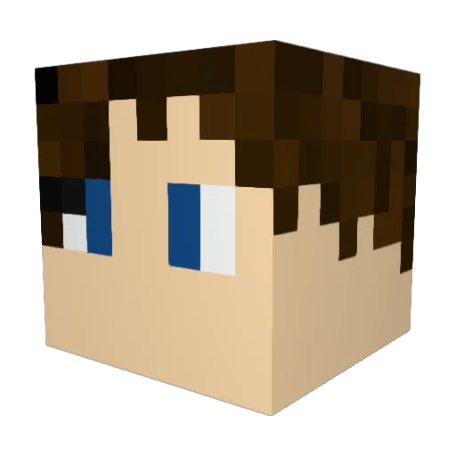 JasmineApollo Minecraft avatar head, 3D render