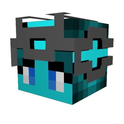 JasmineJX Minecraft avatar head, 3D render