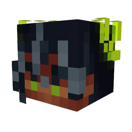 Jasminecrafts Minecraft avatar head, 3D render