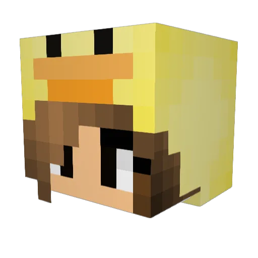 Jasmineeeeeeee Minecraft avatar head, 3D render