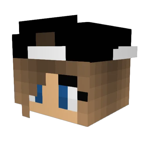 Jasminsd Minecraft avatar head, 3D render