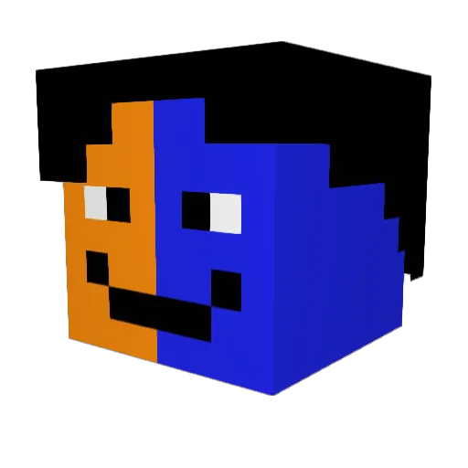 Jason1002 Minecraft avatar head, 3D render