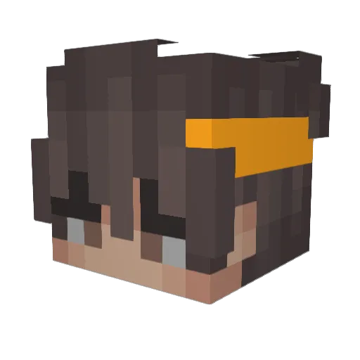 Jason1 Minecraft avatar head, 3D render