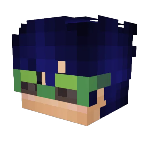 JasonA Minecraft avatar head, 3D render