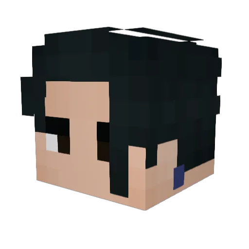 JasonGames Minecraft avatar head, 3D render