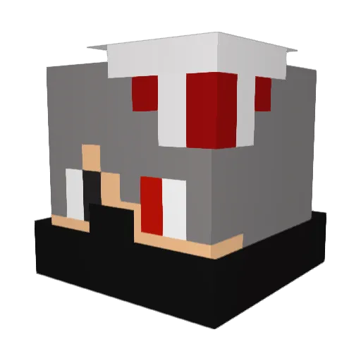 JasonKCS Minecraft avatar head, 3D render
