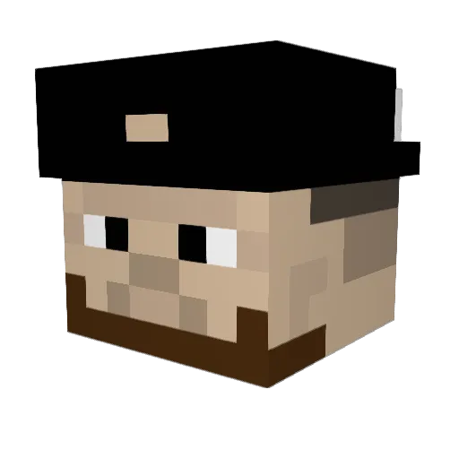 JasonKalipha Minecraft avatar head, 3D render