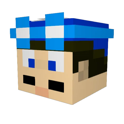 JasonMoon7 Minecraft avatar head, 3D render