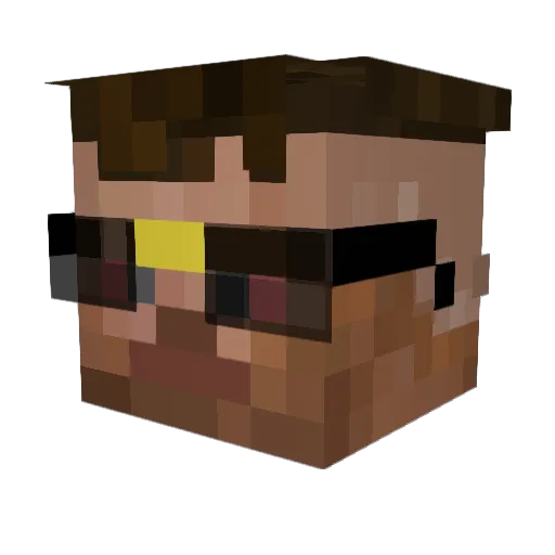 JasonMrce Minecraft avatar head, 3D render