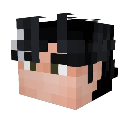 JasonTodd Minecraft avatar head, 3D render