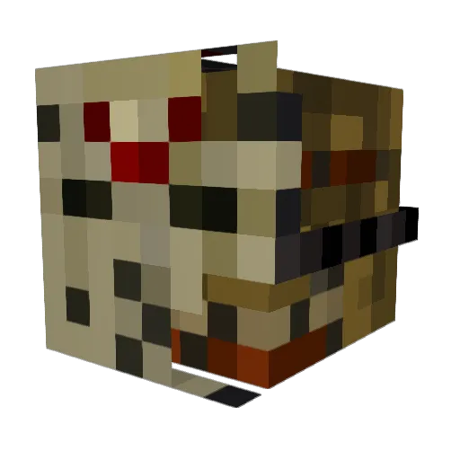 JasonVoorhees Minecraft avatar head, 3D render