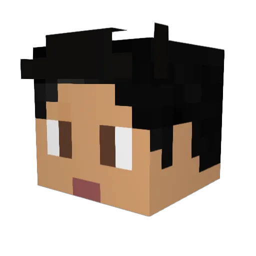 Jason_Yolo Minecraft avatar head, 3D render