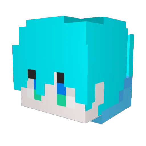 Jasonlu Minecraft avatar head, 3D render