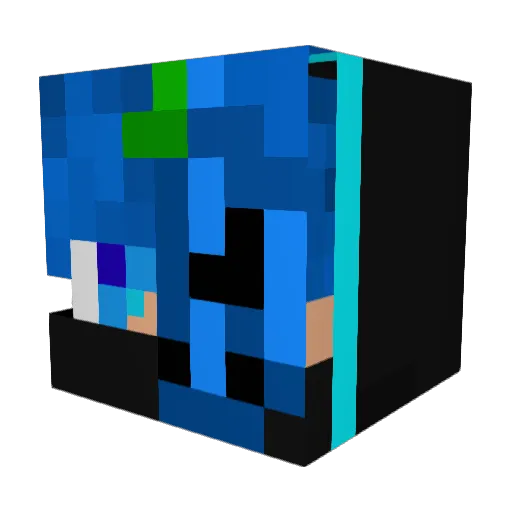 Jasontheman129 Minecraft avatar head, 3D render