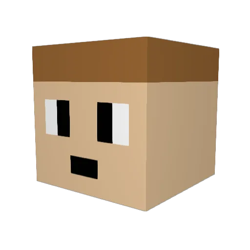 Jasonyahoo Minecraft avatar head, 3D render