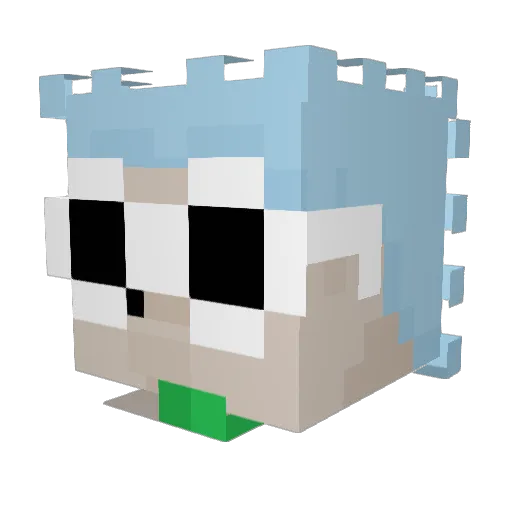 Jasper158 Minecraft avatar head, 3D render