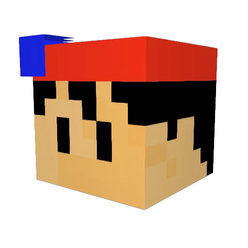 Jasper845 Minecraft avatar head, 3D render