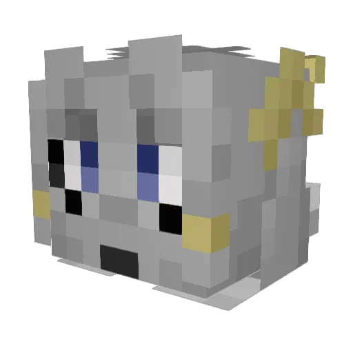 JasperDoesThings Minecraft avatar head, 3D render