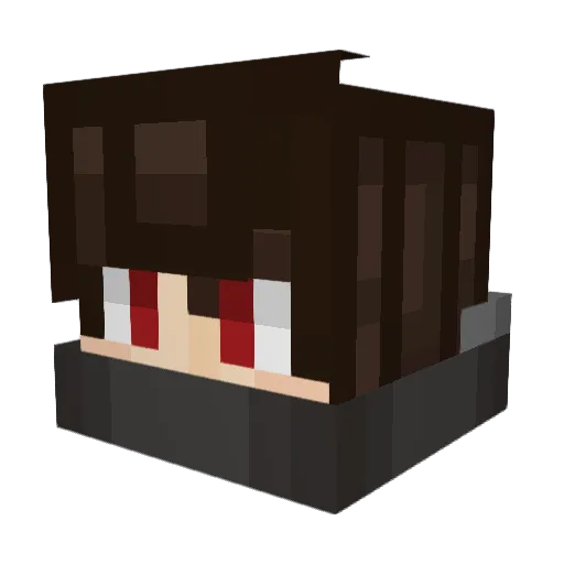 JasperTel Minecraft avatar head, 3D render