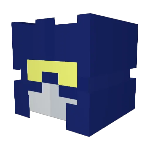 Jasperblasters Minecraft avatar head, 3D render