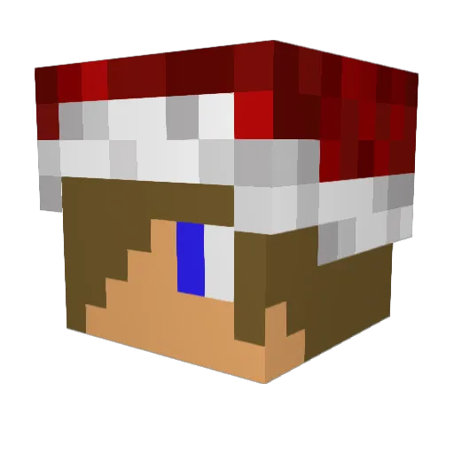 Jass360 Minecraft avatar head, 3D render