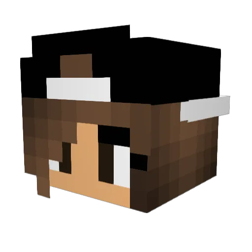 JassSonoIo Minecraft avatar head, 3D render