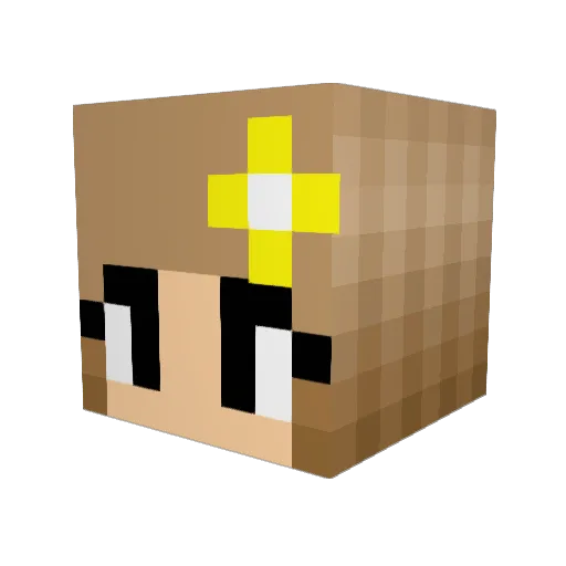 Jassmyne Minecraft avatar head, 3D render