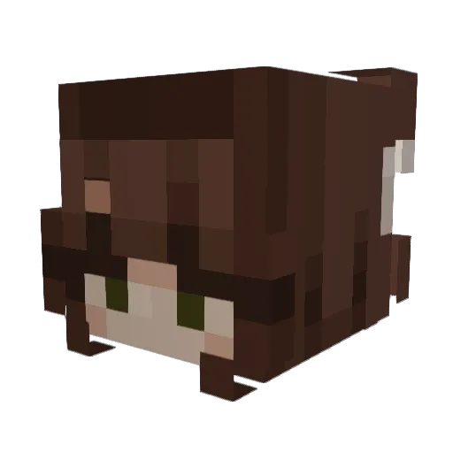 Jassyberry Minecraft avatar head, 3D render