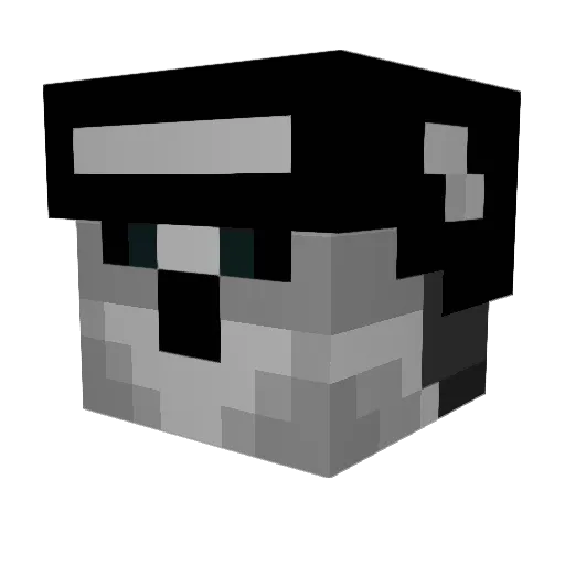 JastFlo Minecraft avatar head, 3D render