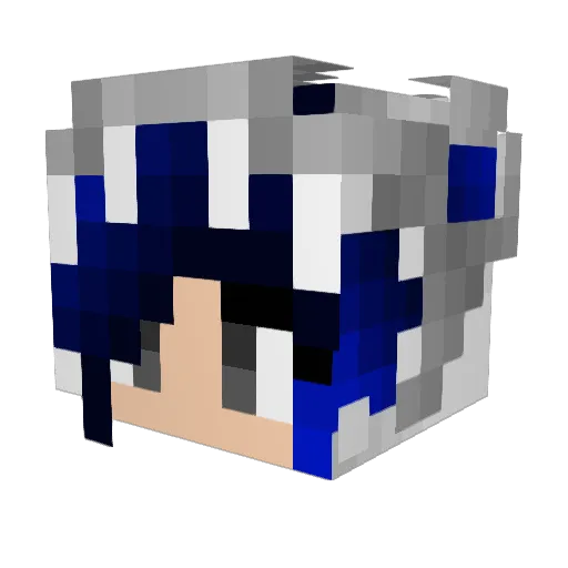 JastGold Minecraft avatar head, 3D render