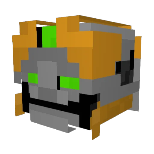 Jaster3001 Minecraft avatar head, 3D render
