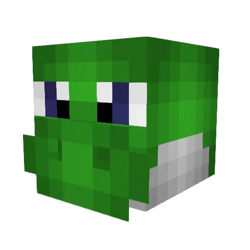Jastero Minecraft avatar head, 3D render
