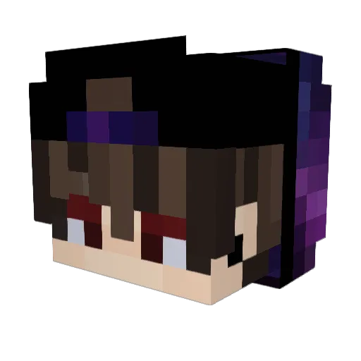 Jastis12 Minecraft avatar head, 3D render