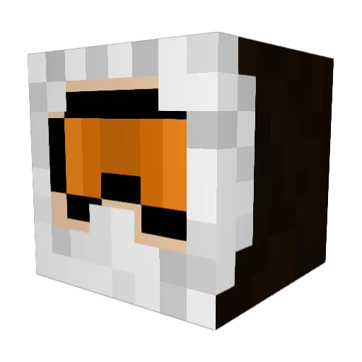 Jastyg Minecraft avatar head, 3D render